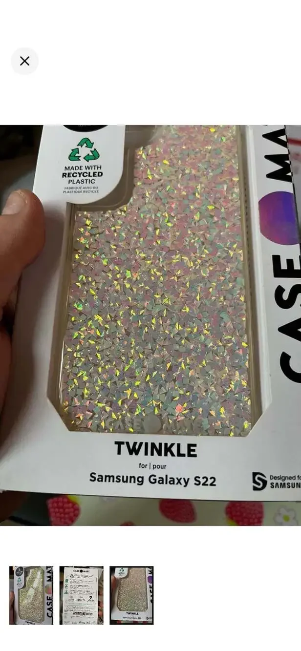 Case-Mate Twinkle Protective Phone Case for Samsung Galaxy S22